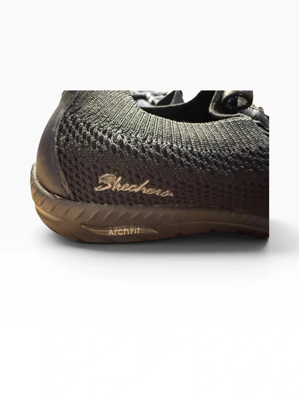 Skechers Air Cooled Arch Fit Slip On Shoes Womens 7.5 Black